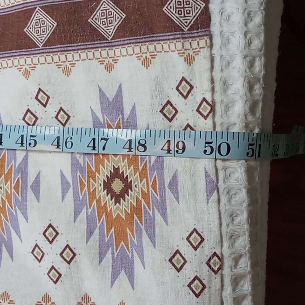 Sonoma Women's Southwestern Print Midi Sun Dress Size XXL Cream/Brown/Purple - Picture 10 of 16
